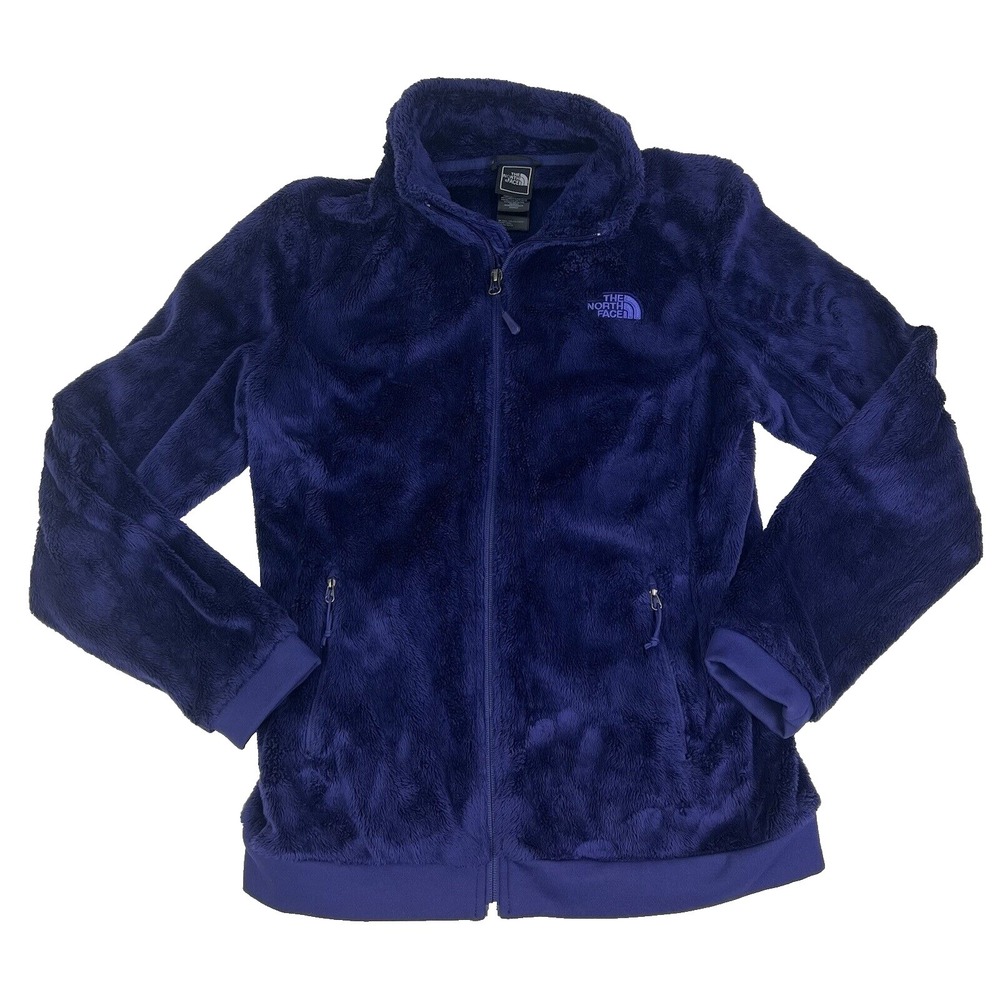 The North Face TNF Purple Very Soft Polyester Full Zip Jacket Womens Size Medium